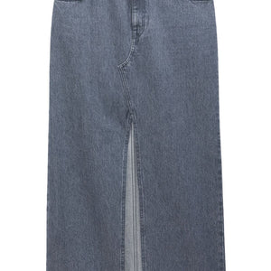 Filippa K Conscious Criteria page Slit denim long skirt