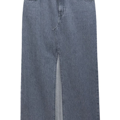 Filippa K Conscious Criteria page Slit denim long skirt