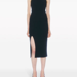 Filippa K Conscious Criteria page Cable knit asymmetrical skirt