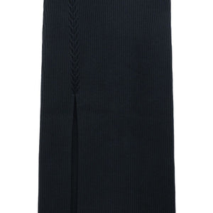 Filippa K Conscious Criteria page Cable knit asymmetrical skirt