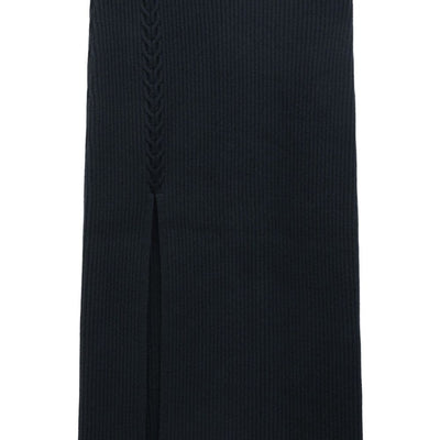 Filippa K Conscious Criteria page Cable knit asymmetrical skirt