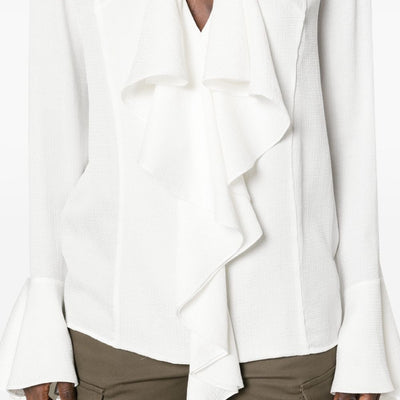 Givenchy Silk ruffled blouse