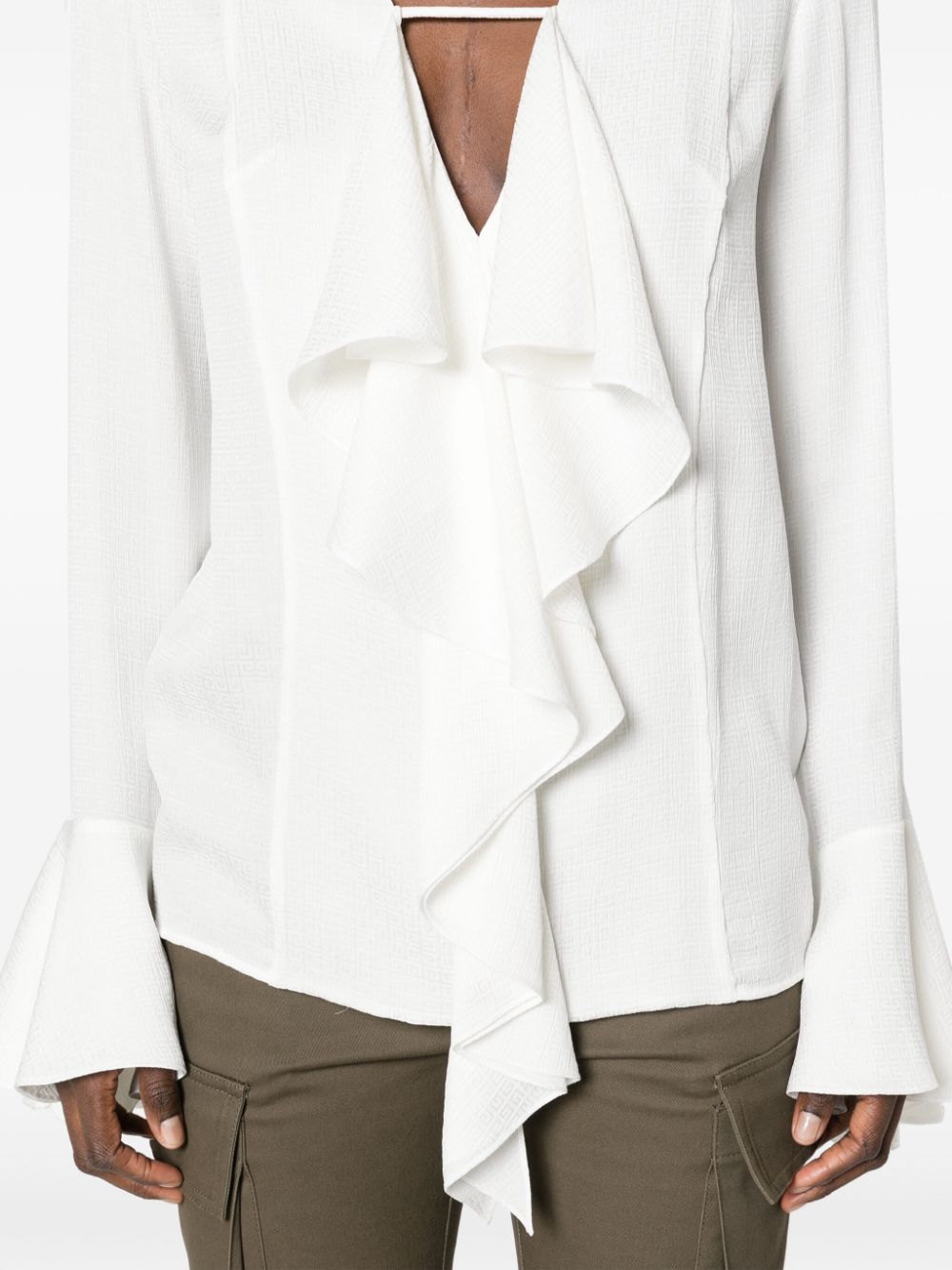 Givenchy Silk ruffled blouse