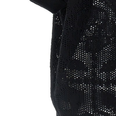Nude Openwork Cotton Sweater