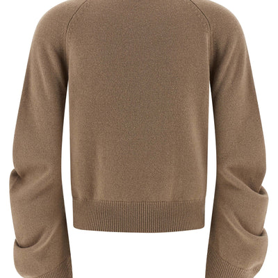 Nude Curved Sleeve Sweater