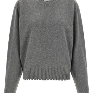 Nude Fringed Hem Sweater
