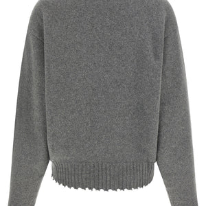 Nude Fringed Hem Sweater