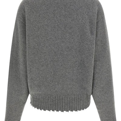 Nude Fringed Hem Sweater
