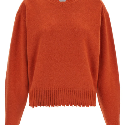 Nude Fringed Hem Sweater