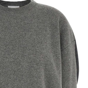 Nude Two-tone Sleeve Sweater