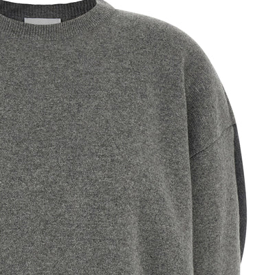 Nude Two-tone Sleeve Sweater