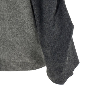 Nude Two-tone Sleeve Sweater