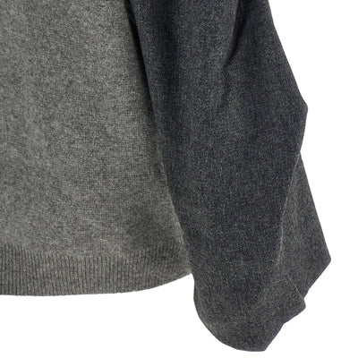 Nude Two-tone Sleeve Sweater