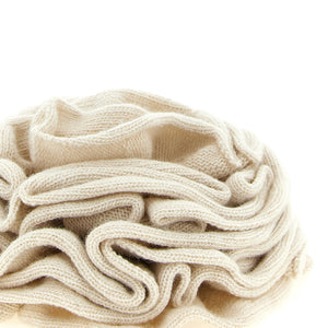 Nude Knitted Pin With Drawstring