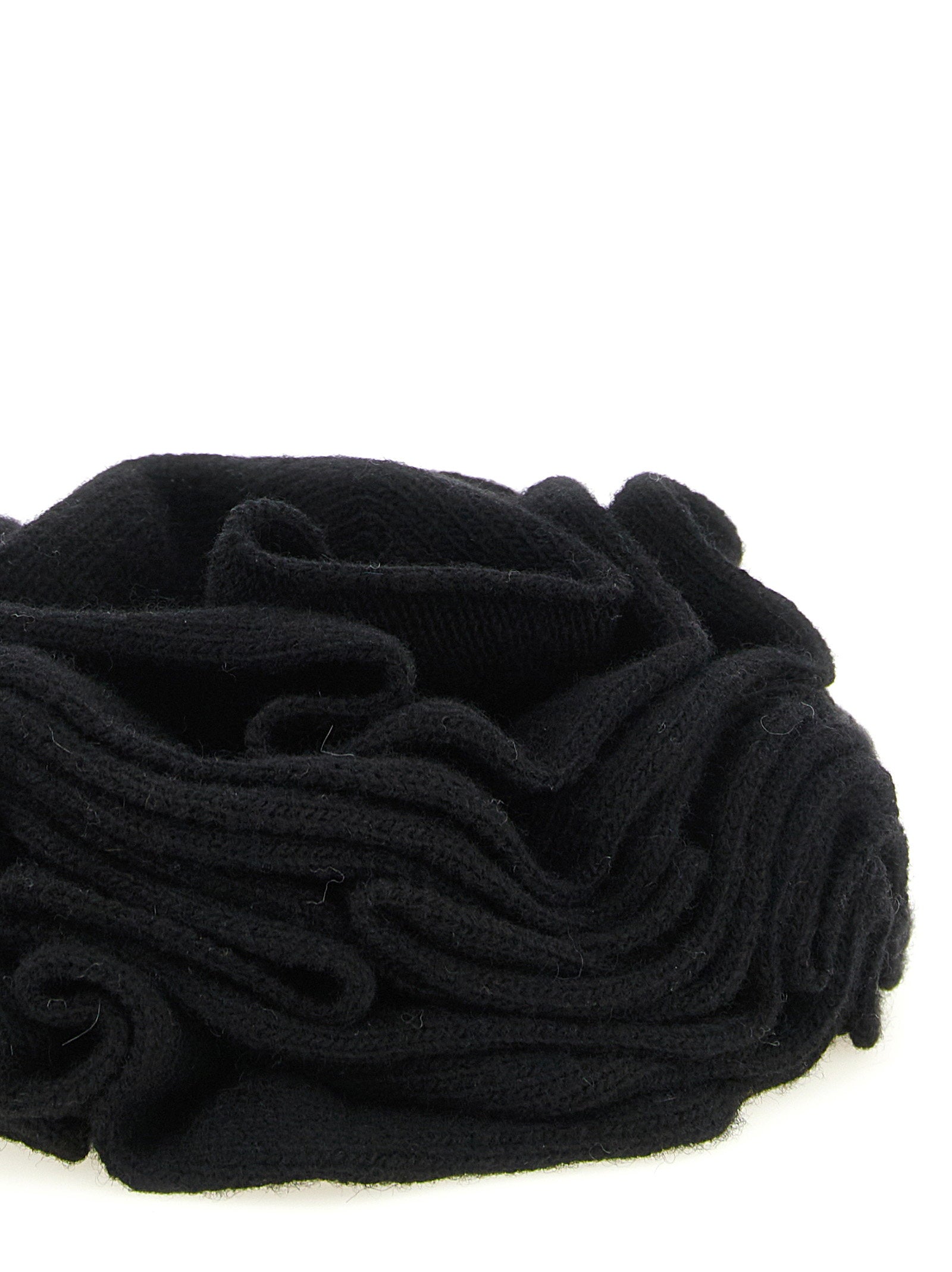 Nude Knitted Brooch With Lace