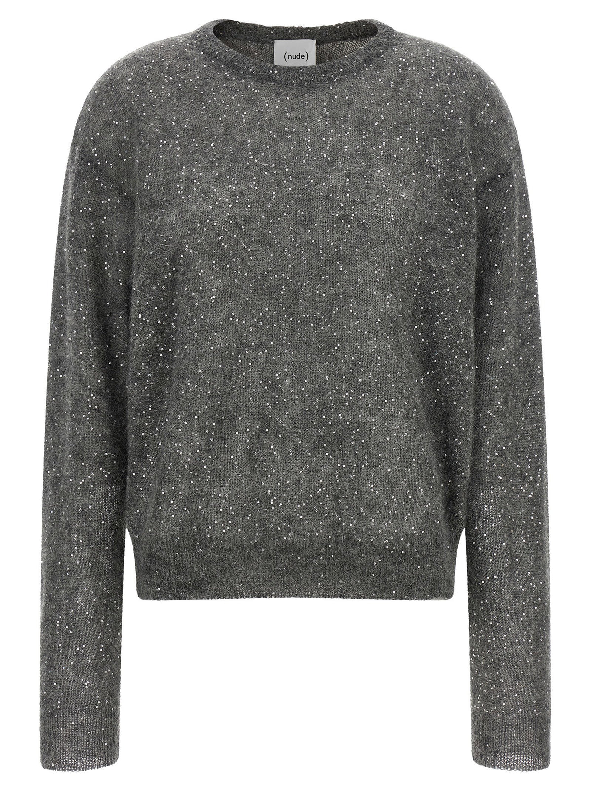 Nude Micro Sequin Sweater