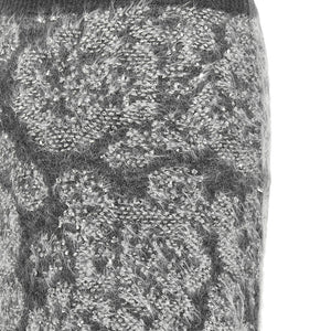 Nude Jacquard Knit Skirt