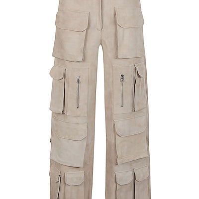 Fermas.Club Suede cargo trousers