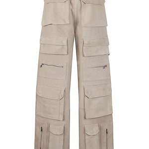 Fermas.Club Suede cargo trousers