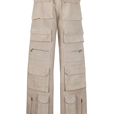 Fermas.Club Suede cargo trousers