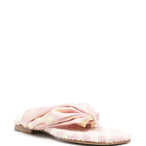 Burberry check thong sandals