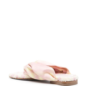 Burberry check thong sandals