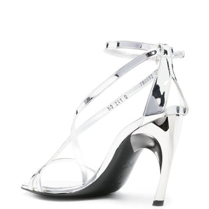 Alexander McQueen Twisted Armadillo 95mm patent sandals