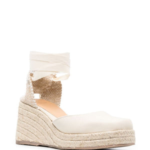 Castañer Tina Raffia Wedge Espadrilles