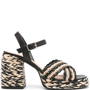 Castañer Vicen Raffia Heel Sandals