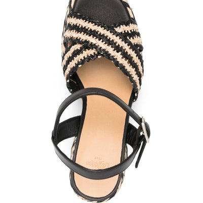 Castañer Vicen Raffia Heel Sandals