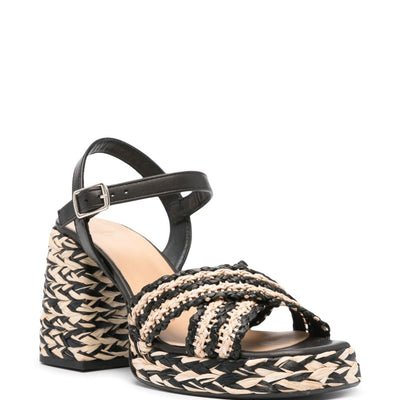 Castañer Vicen Raffia Heel Sandals