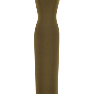 Saint Laurent One shoulder silk dress