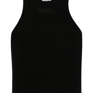 Vetements Logo cotton tank top
