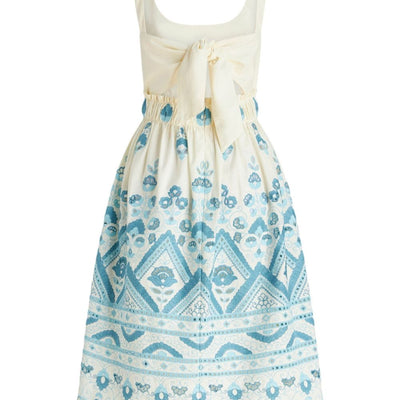 Etro Broderie anglaise flared dress