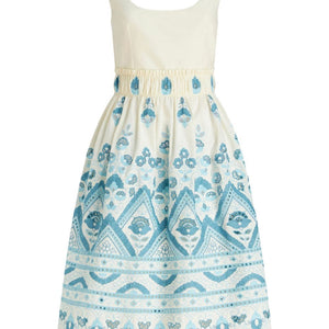 Etro Broderie anglaise flared dress