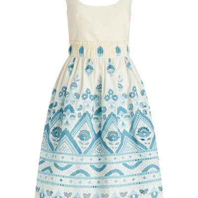 Etro Broderie anglaise flared dress