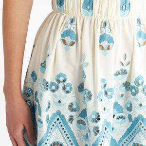Etro Broderie anglaise flared dress