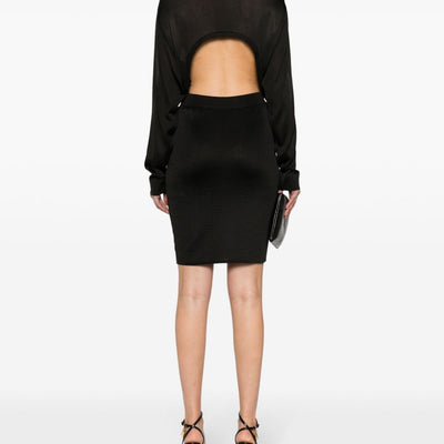 Saint Laurent open-back knitted dress