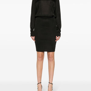 Saint Laurent open-back knitted dress