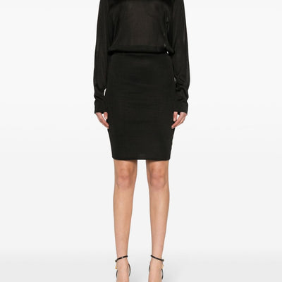 Saint Laurent open-back knitted dress