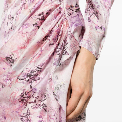 Iro Floral print silk short dress
