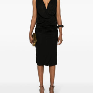 Saint Laurent V-necked mini dress