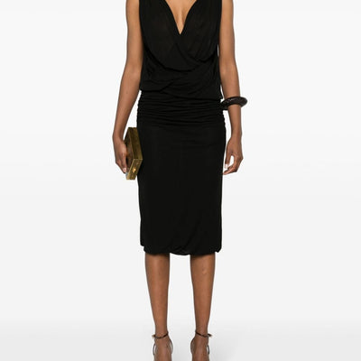 Saint Laurent V-necked mini dress