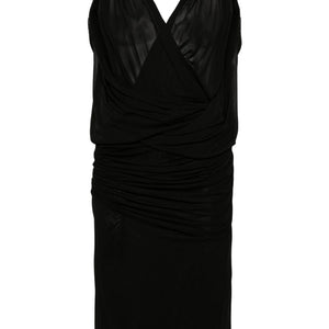 Saint Laurent V-necked mini dress