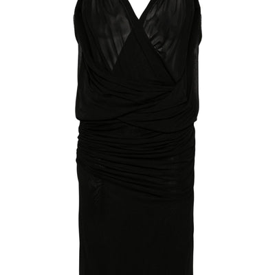 Saint Laurent V-necked mini dress