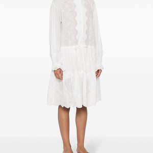 Ermanno Scervino Embroidered shirt dress