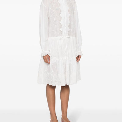 Ermanno Scervino Embroidered shirt dress