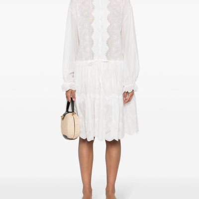 Ermanno Scervino Embroidered shirt dress