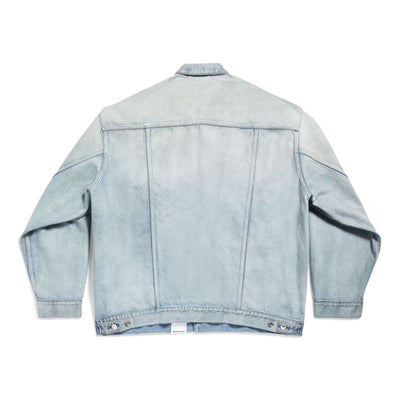 Balenciaga Denim jacket with flap pockets and drop shoulder