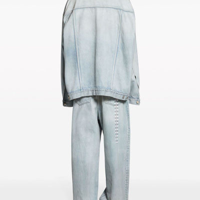 Balenciaga Denim jacket with flap pockets and drop shoulder